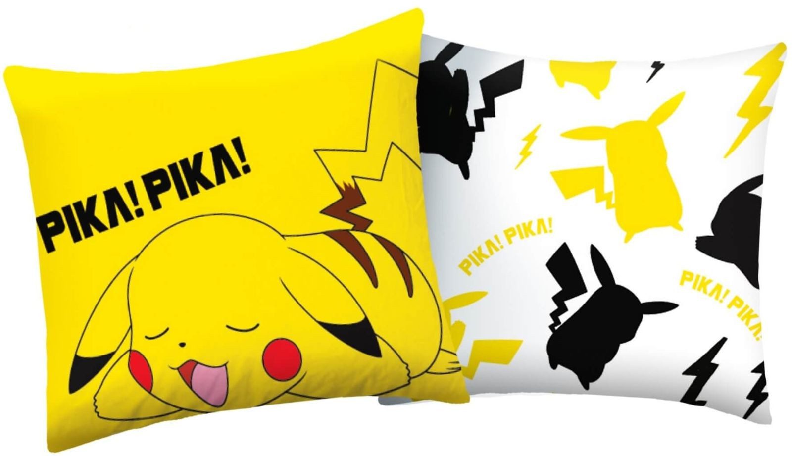 Halantex Bettwäsche Pokemon Pikachu - 2 x Wende-Bettwäsche-Set für Fans, 135x200 & 80x80, Baumwolle, 100% Baumwolle
