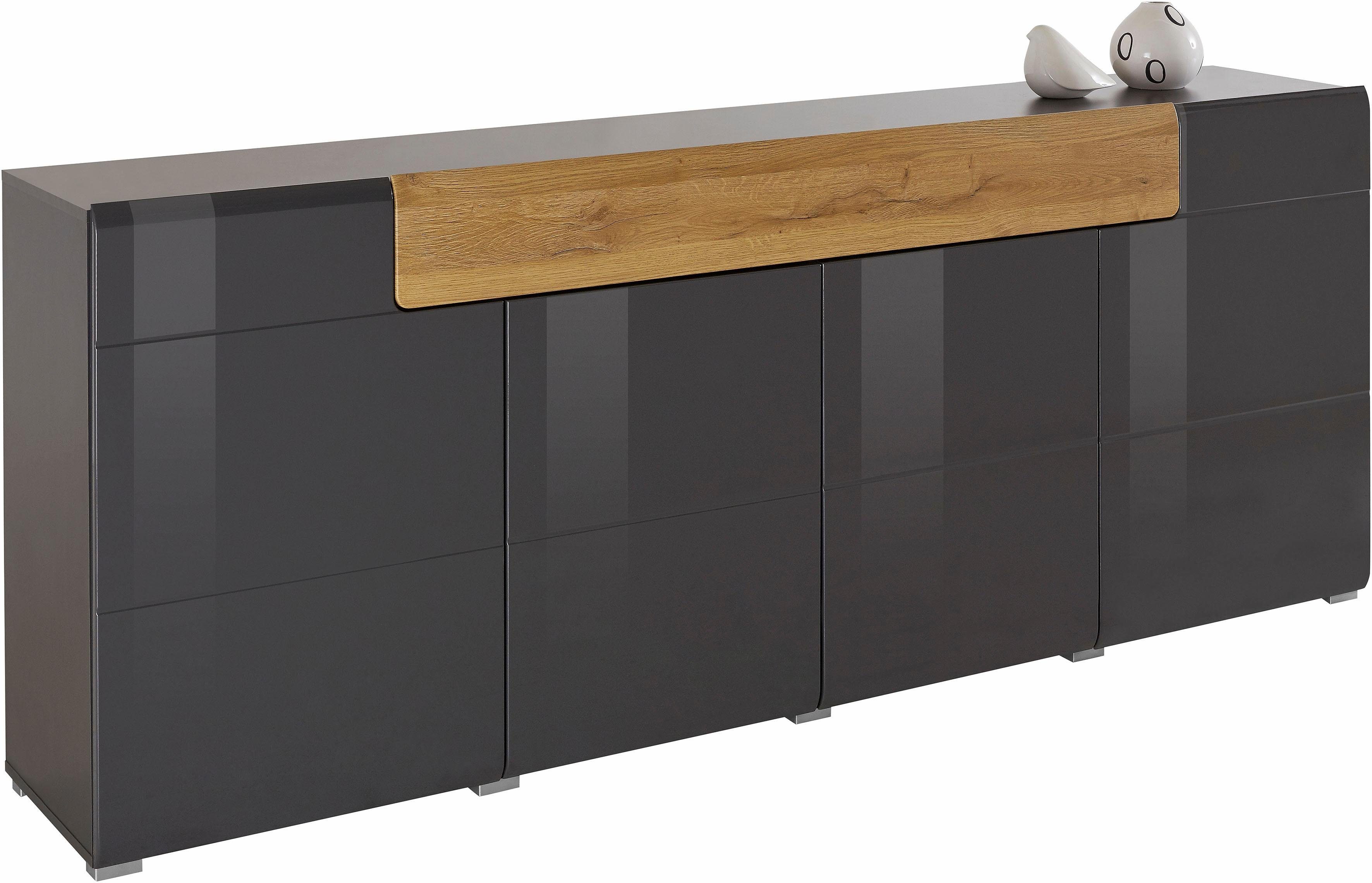 INOSIGN Sideboard Toledo,Breite 208cm,moderne Kommode mit dekorative Fräsun günstig online kaufen