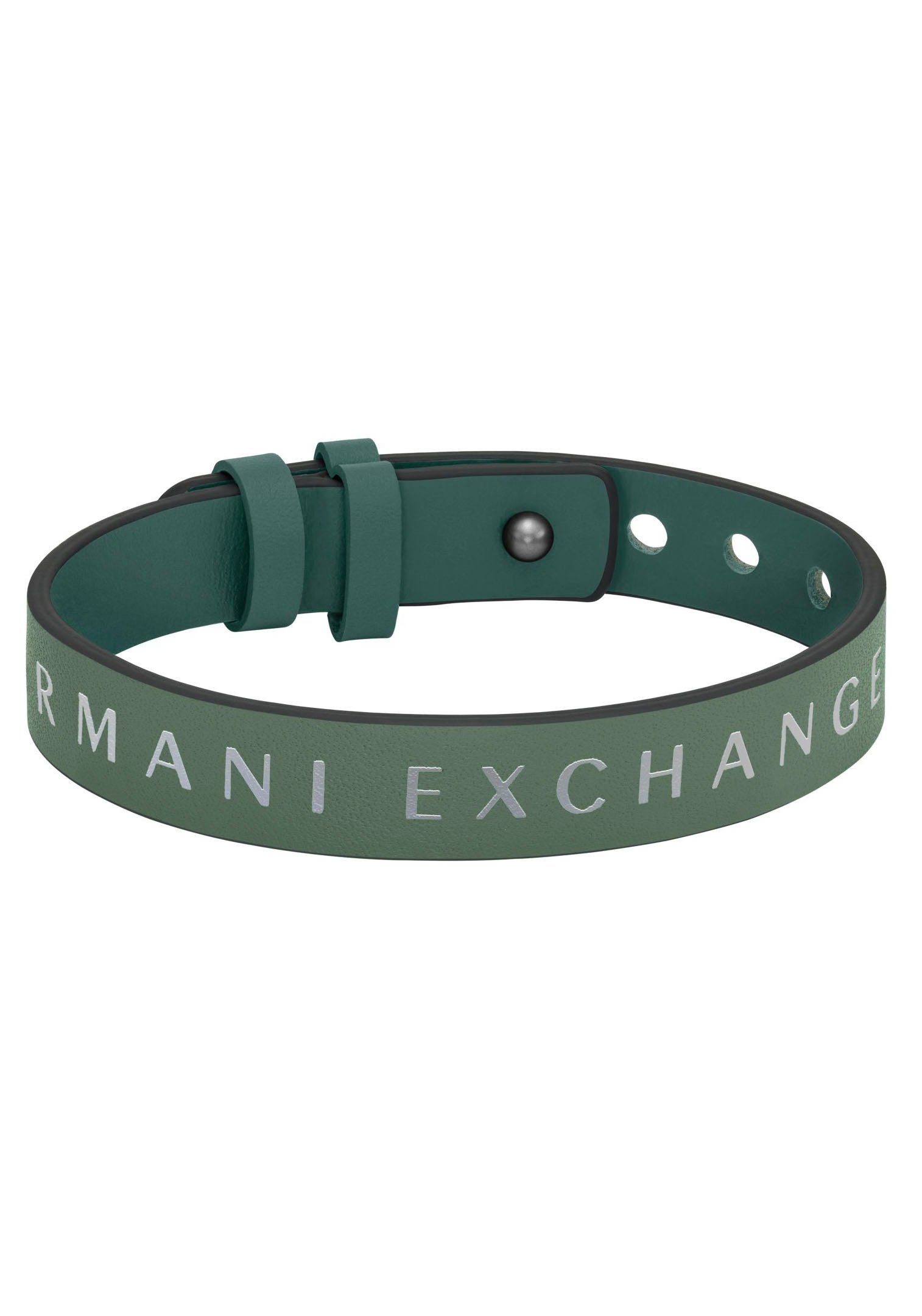 ARMANI EXCHANGE Armband anthrazit-grün (Set, AXG0106040 zum AXG0108040, AXG0109040, Wenden AXG0107040, 2-tlg)