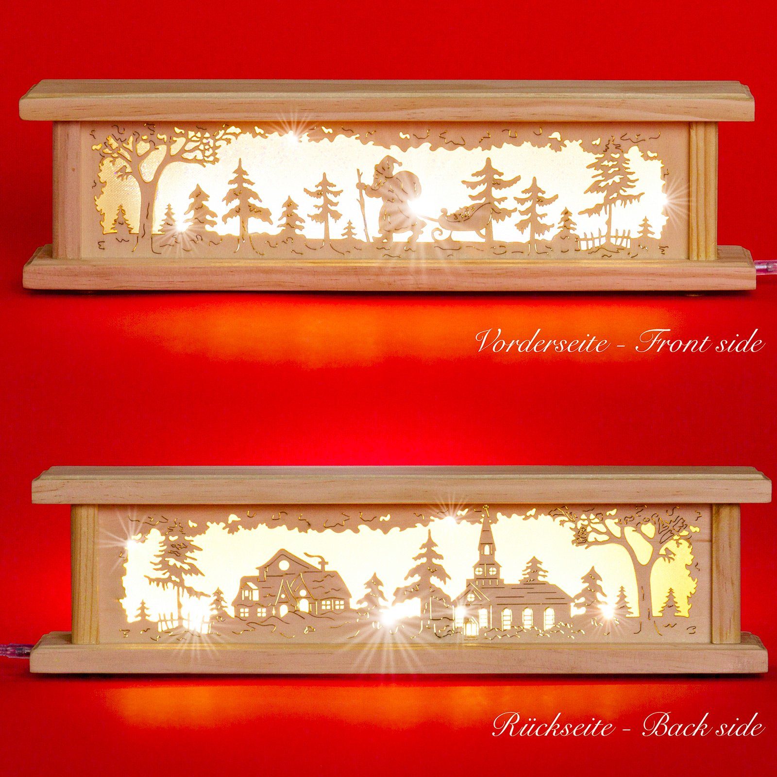 SIKORA Schwibbogen-Fensterbank LED beleuchtet Wendebank mit 2 Motiven in 2 günstig online kaufen