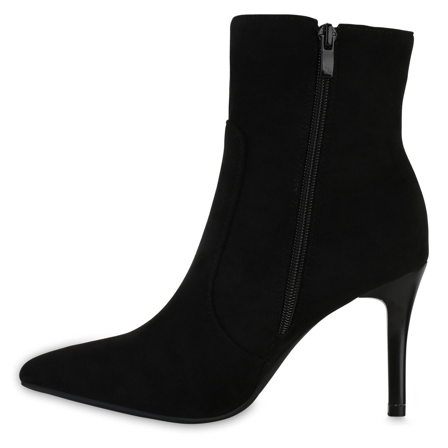 VAN HILL 840744 Stiefelette Damen Klassische Stiefeletten Spitze Stiletto B günstig online kaufen