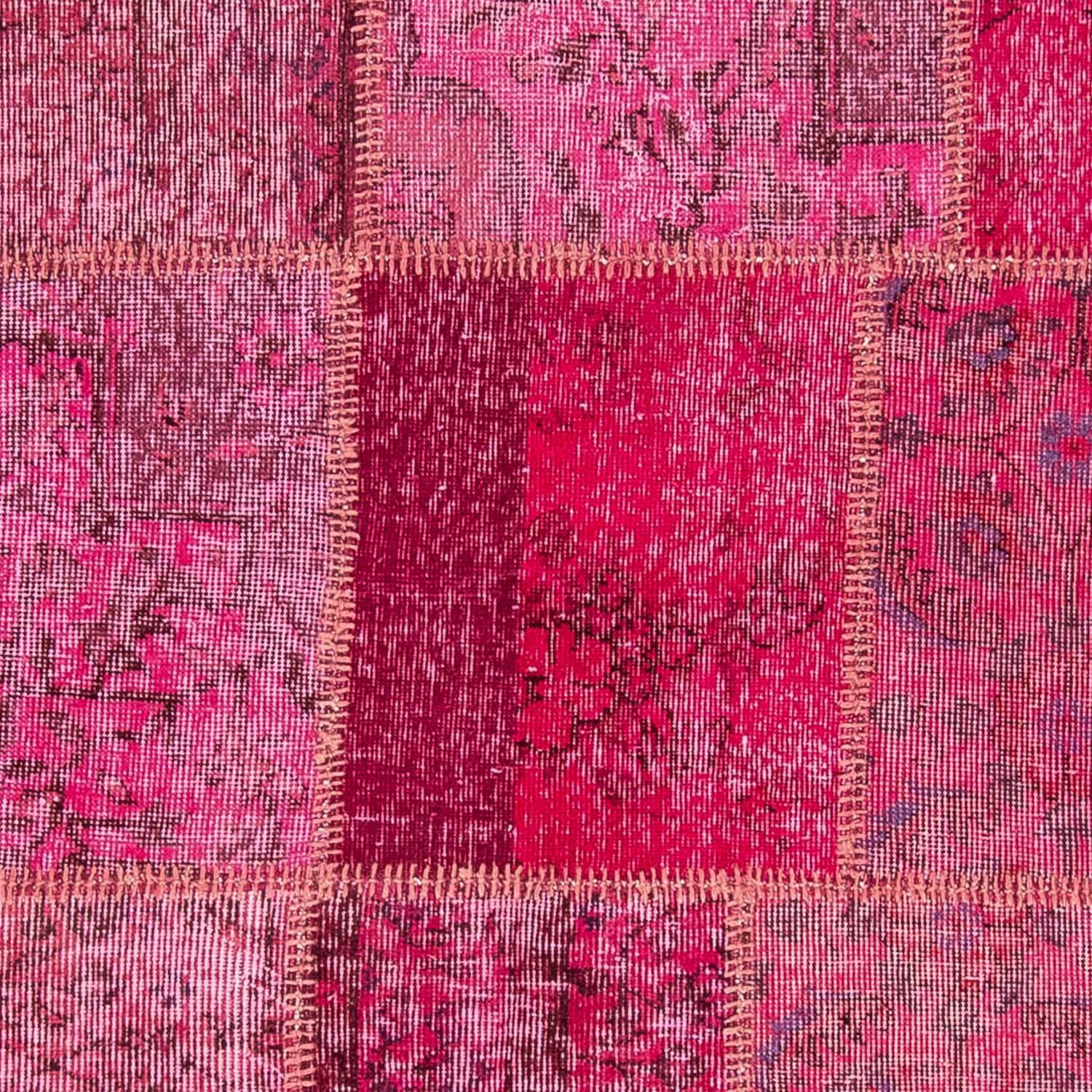 Teppich Patchwork - 240 x mehrfarbig, morgenland, Einzelstück - rechteckig, 7 mit mm, Höhe: Wohnzimmer, 170 cm Zertifikat Handgeknüpft
