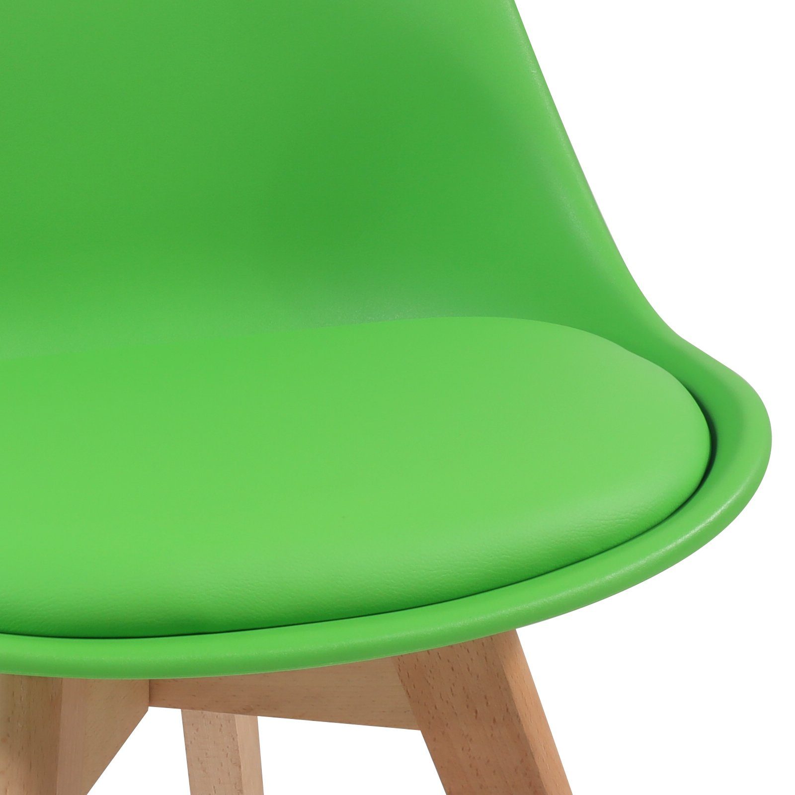 - Esszimmerstuhl 2/4/6/8er aus Farbwahl Massivholz, Kunststoff & MIADOMODO St) Grün Set Esszimmerstühle (2