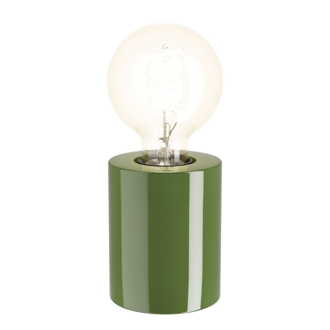 EGLO Schreibtischlampe Eglo Tischleuchte Murama E27 8 x 8 x 10 cm grün, Ohne Leuchtmittel, Nicht dimmbar ohne Bewegungsmelder