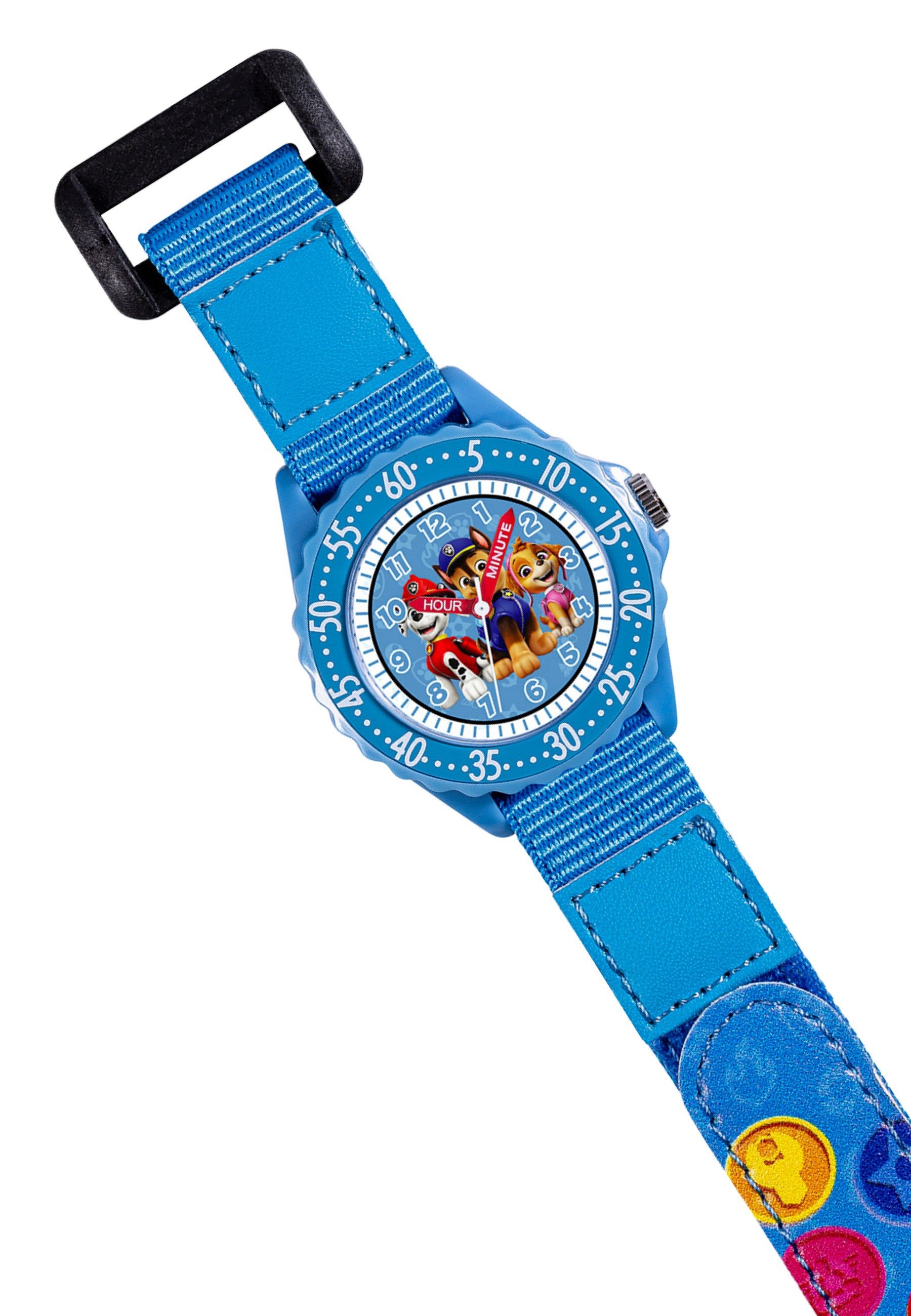 Disney Armband Paw Patrol "Zeit-Lehrer" Uhr mit Stoffarmband (Set)