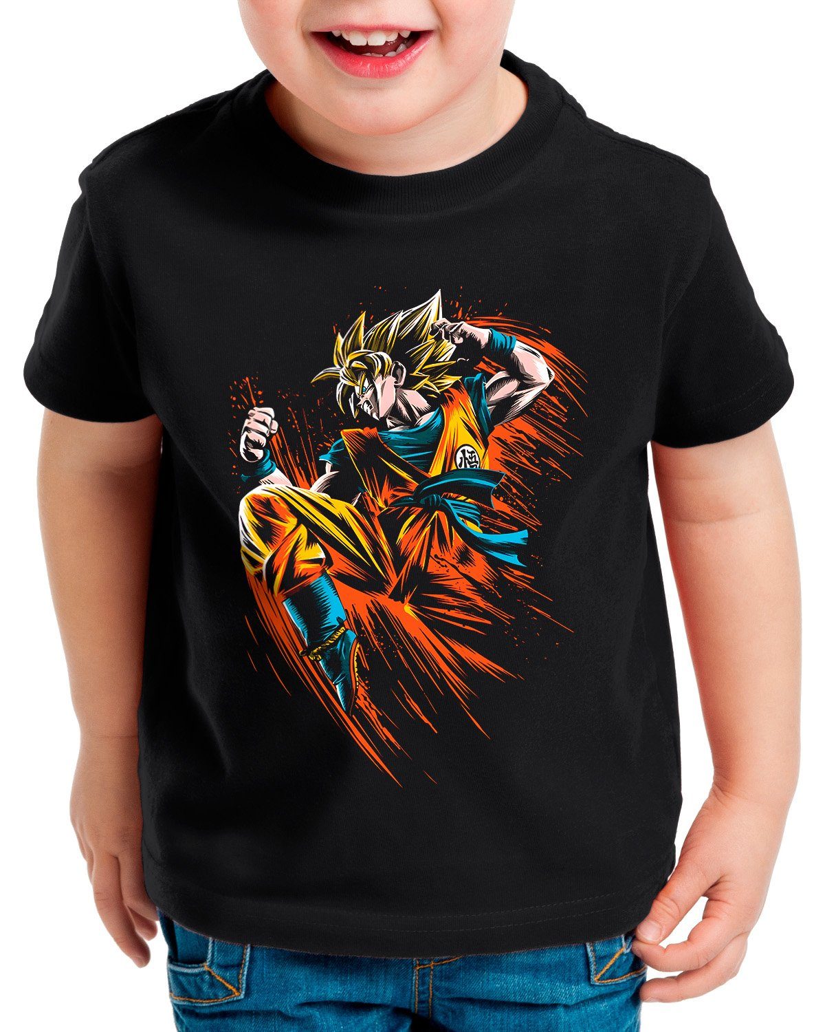 style3 T-Shirt Super Sayajin Attack super dragonball z gt songoku breakers daima