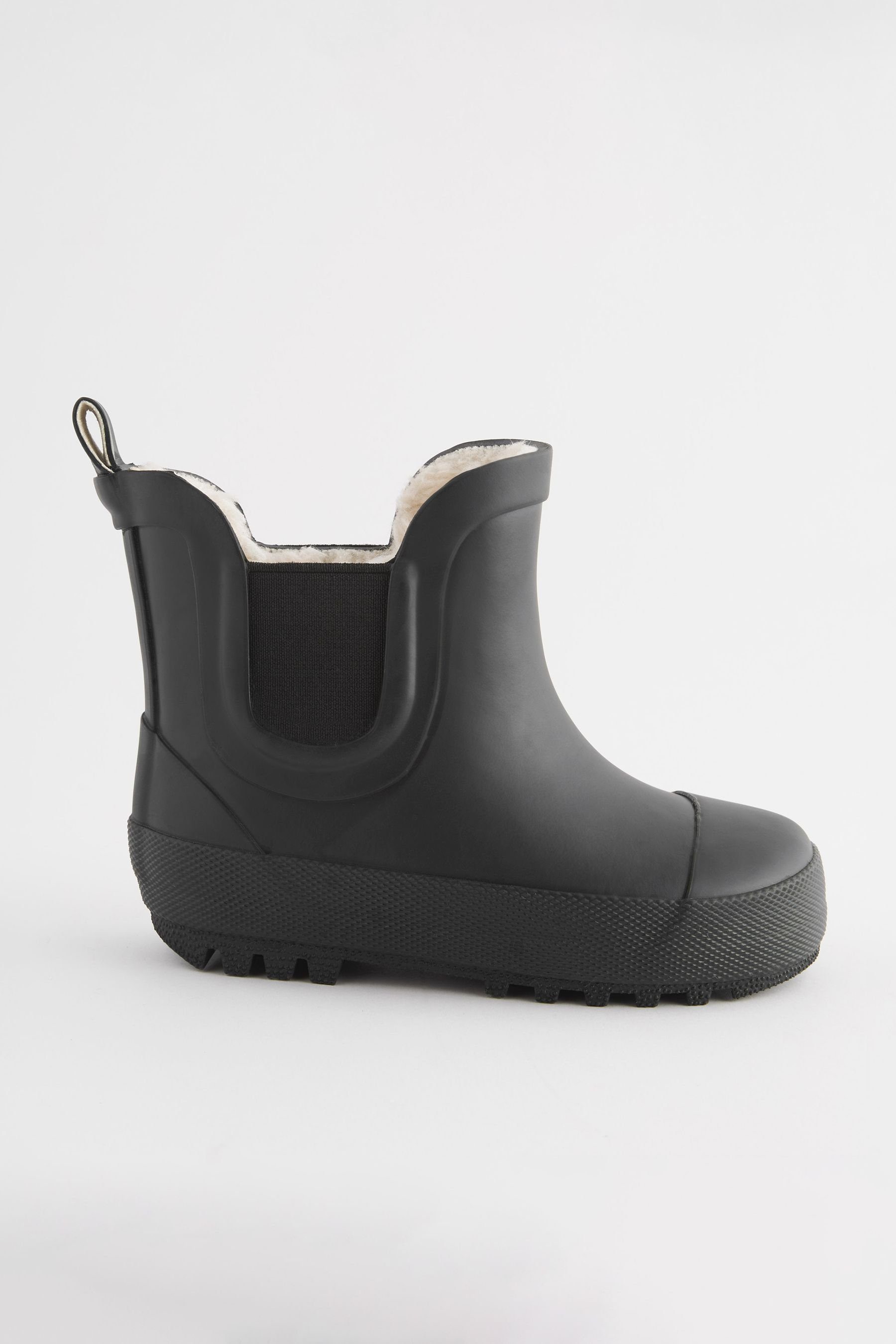 Beliebte Artikel diese Woche Next Knöchelhohe mit warmem Futter Gummistiefel (1-tlg) Plain Black Gummistiefel