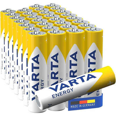 VARTA Energy Batterie, (1.5 V, 30 St), Micro / AAA / LR03, 1,5 V, Alkali