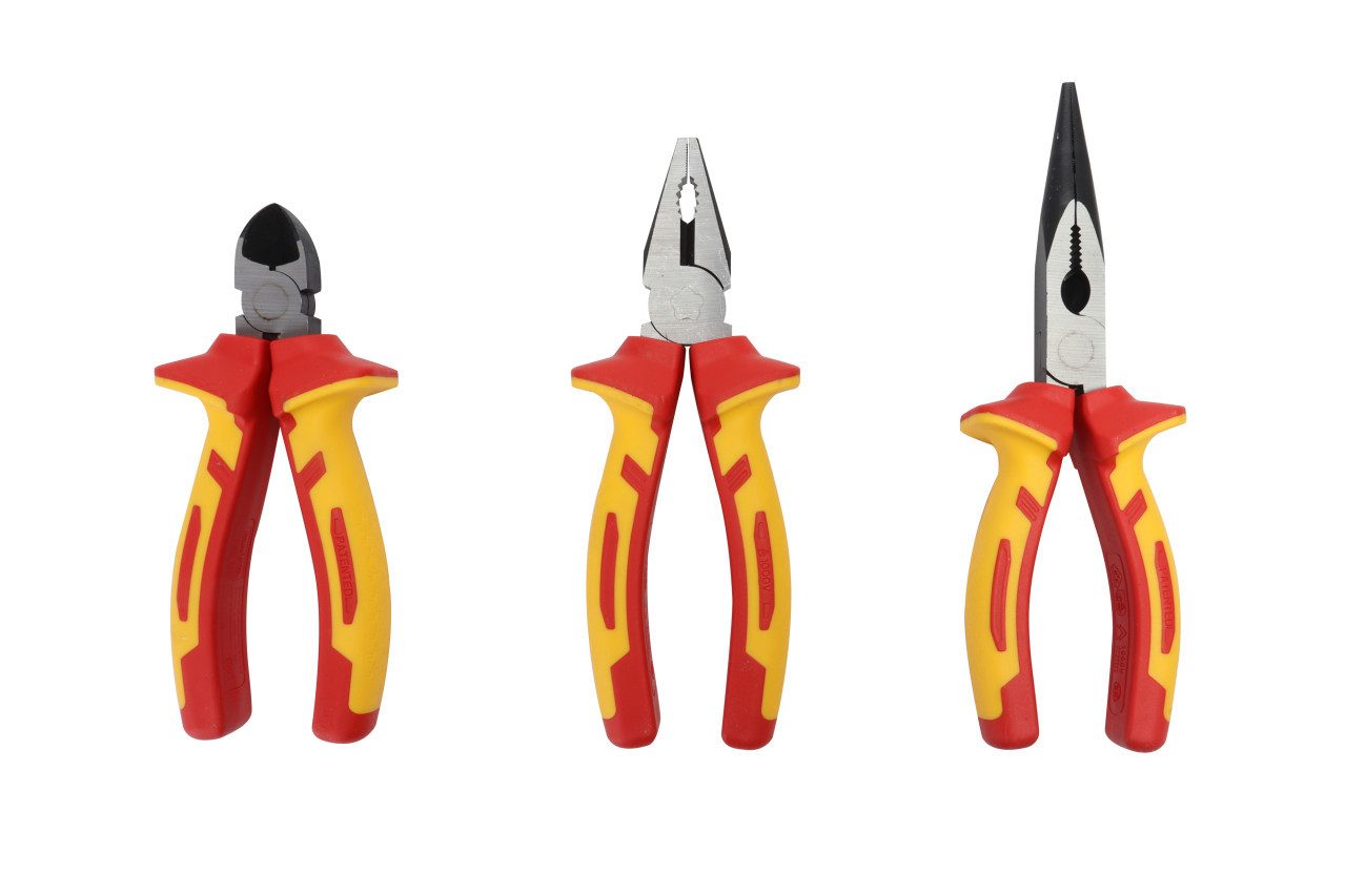 Primaster Zangenset Primaster Zangen-Set 3-teilig VDE Kombizange