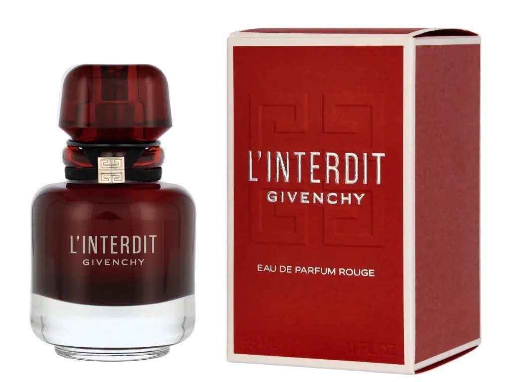 GIVENCHY Eau de Parfum L'Interdit Rouge EDP Damen Spray, Würzig-blumiger Duft mit Orangenblüte, Tuberose und Patchouli