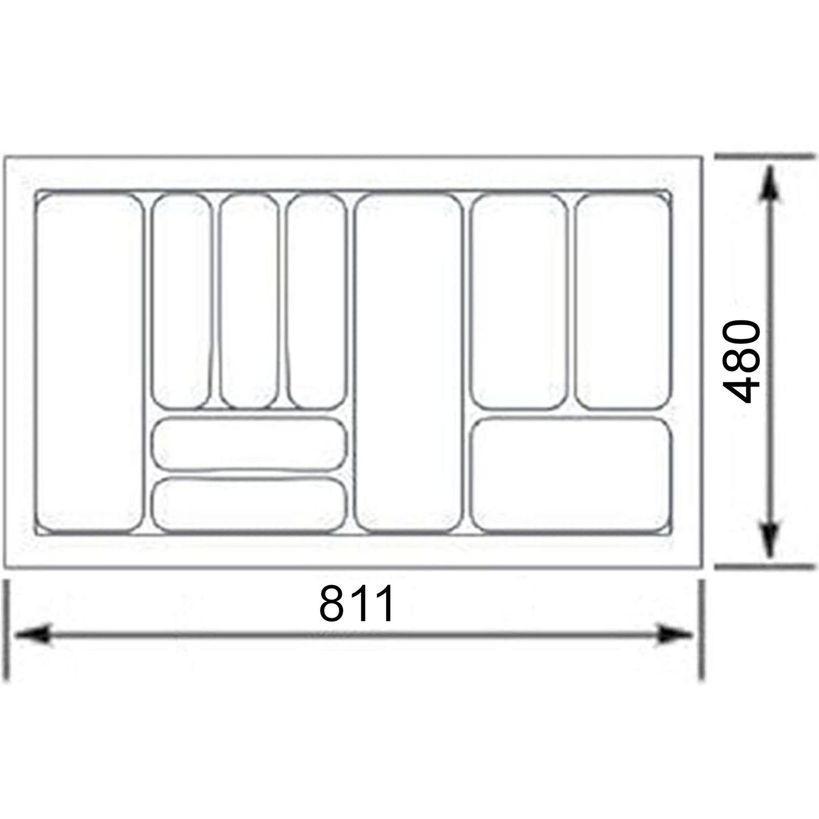 SO-TECH® Besteckeinsatz ORGA-BOX VIII Besteckeinsatz Lavagrau perlstruktur, günstig online kaufen