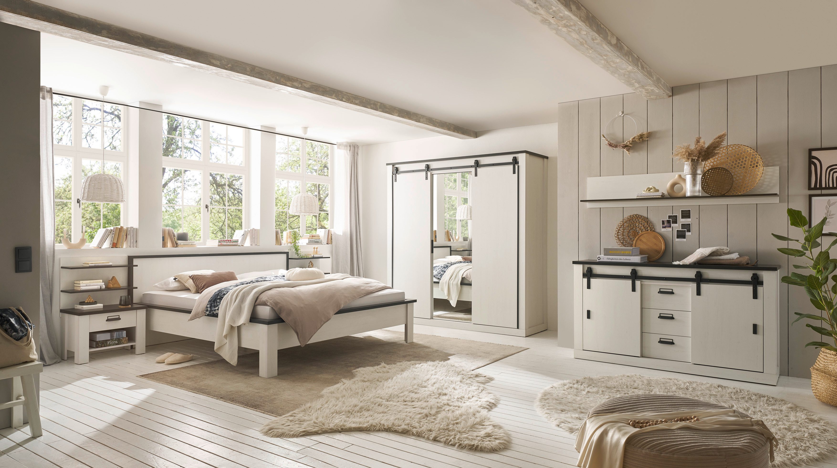 99rooms Schlafzimmer-Set Woodsher, (Set (8-St), Komplett Schlafzimmer), mit viel Stauraum, Soft-Close-Funktion, ohne Matratze & Lattenrost