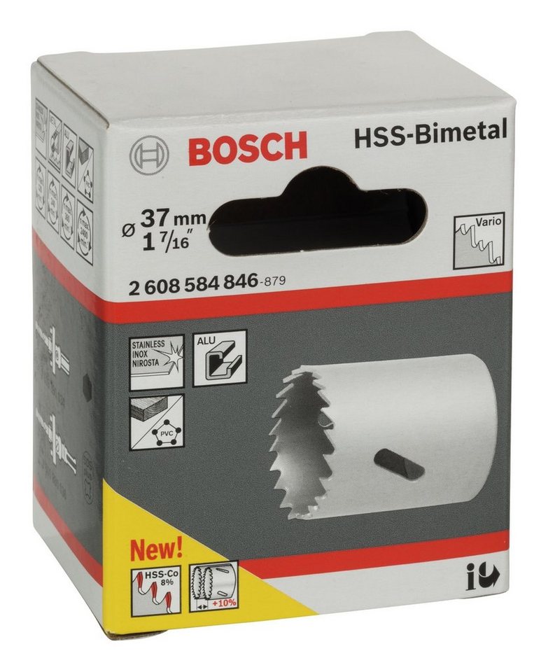 Thumbnail - BOSCH Lochsäge, Ø 37 mm, HSS-Bimetall für Standardadapter - / 1 7/16"