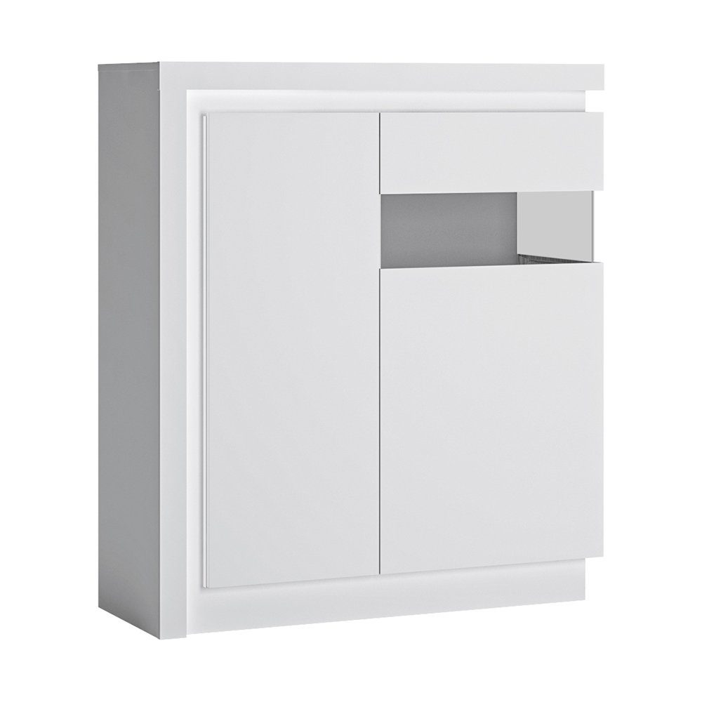 Lomadox Highboard LYNDHURST-129, 108 cm breit, in weiß Hochglanz, B/H/T ca. günstig online kaufen