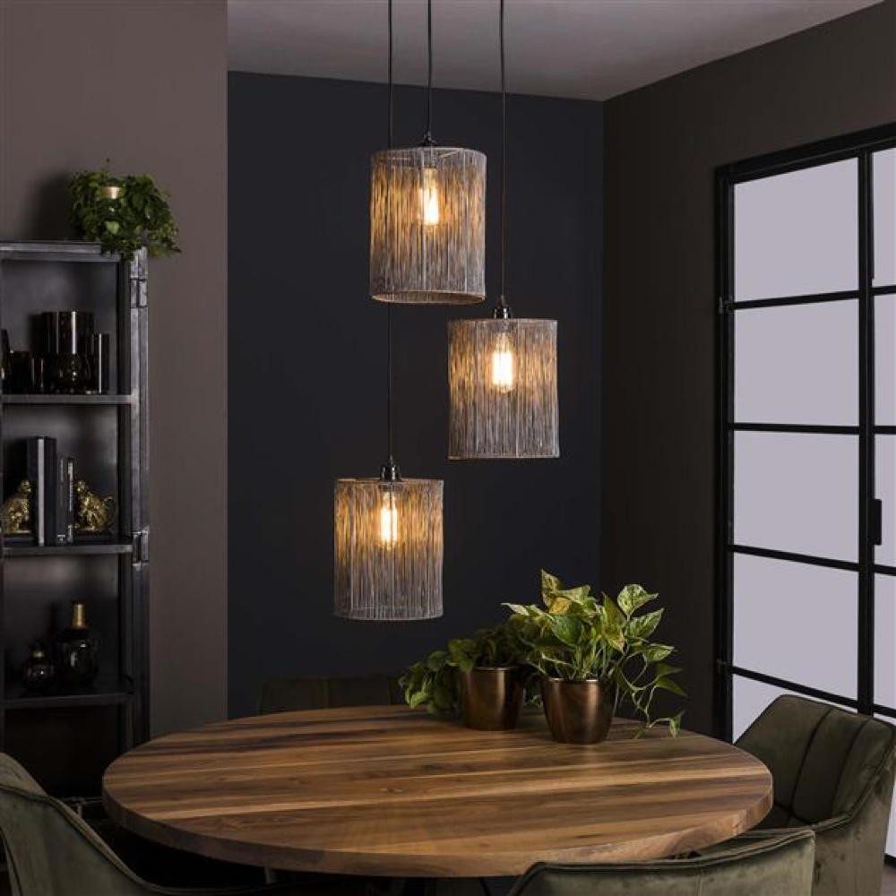 famlights Pendelleuchte Pendelleuchte Edgar in Silber E27