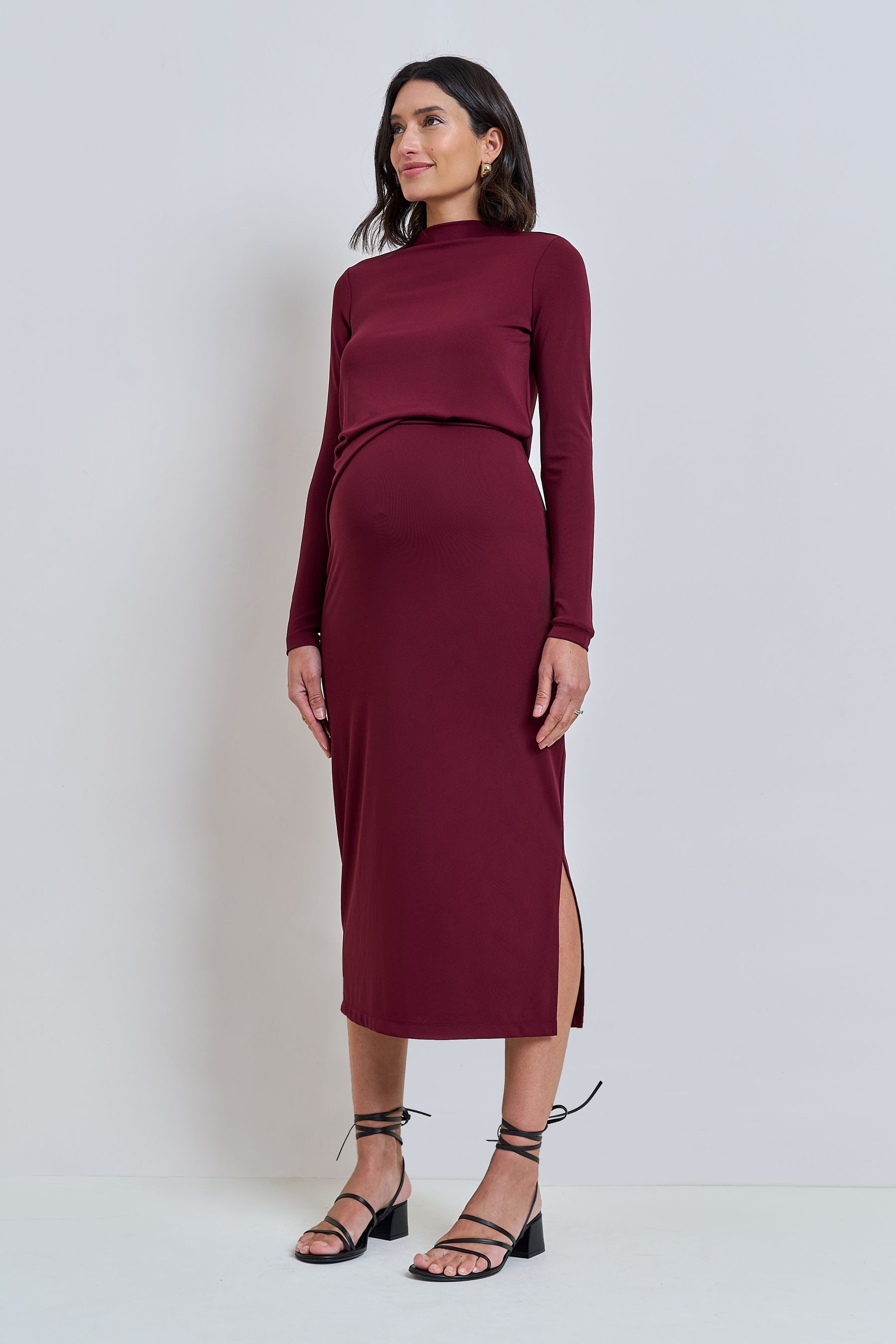 Seraphine Midikleid Seraphine Premium Jersey-Midikleid, Umstandsmode (1-tlg)