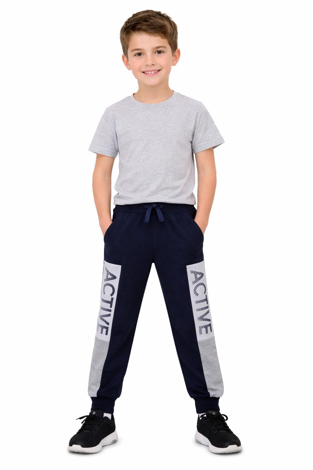 Hessis Jogginghose Coole Jungen-Freizeithose mit Active-Print – in drei Farben! J27