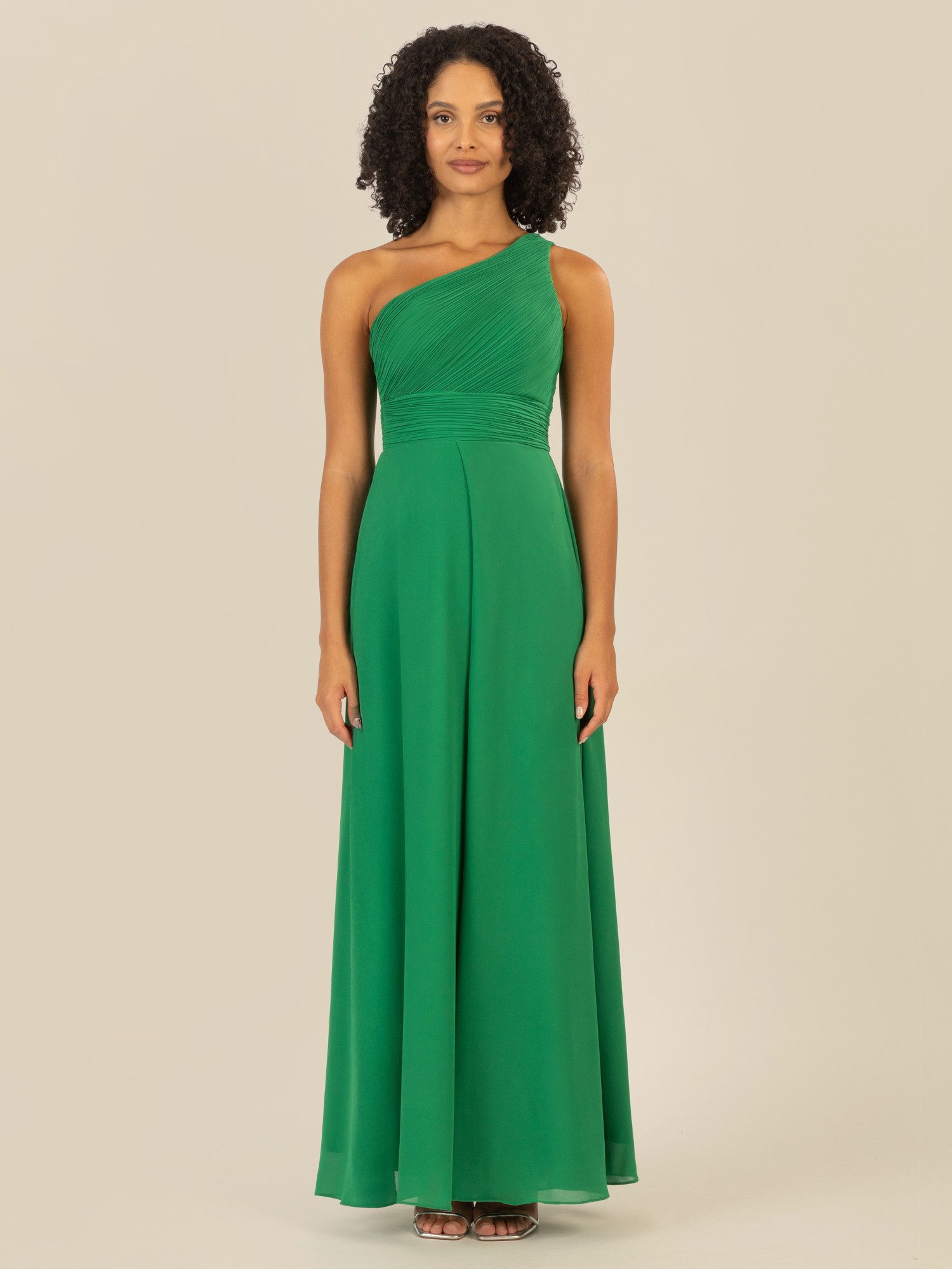 Apart Abendkleid mit Plissee- Drapierung vorne günstig online kaufen