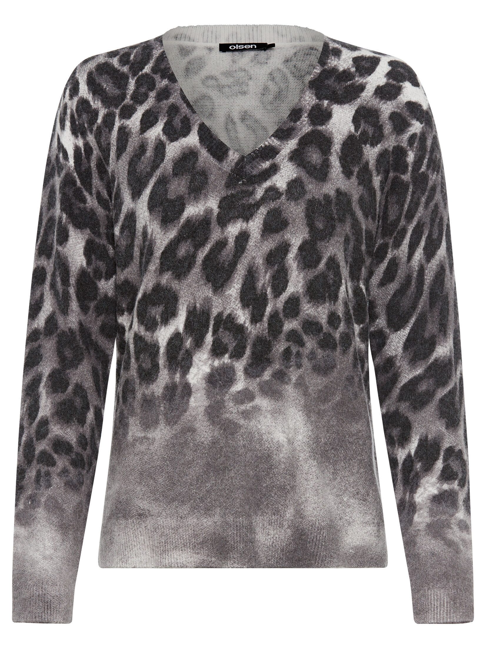 Olsen Strickpullover mit V-Ausschnitt