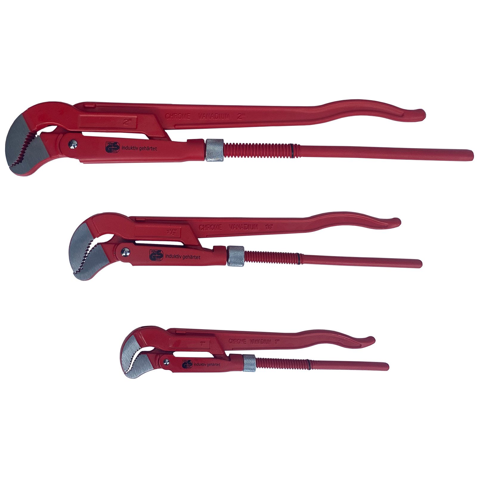 ECI Tools Zangenset Rohrzangenset, S-Maul, 3-tlg, 1" 1,5" 2" Zoll