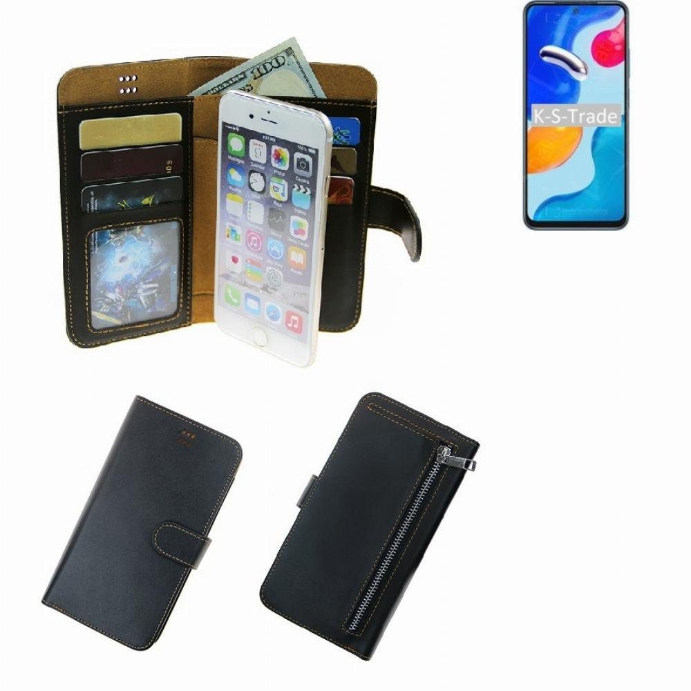 K-S-Trade Handyhülle für Xiaomi Redmi Note 11S Global, Schutz Hülle Klapphülle Case Phone cover Slim Handytasche Handy