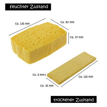 varivendo Reinigungsschwamm Viskose-Pressschwamm 1 Stück, Schwamm Pressschwamm Allzweckschwamm Autoschwamm