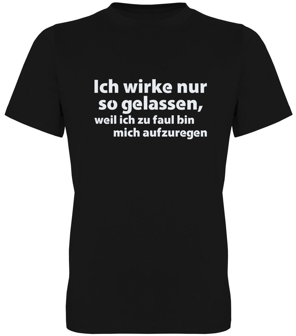 G-graphics T-Shirt Ich wirke nur so gelassen… Herren T-Shirt mit Frontprint