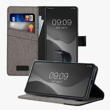 kwmobile Handyhülle Wallet Case für Xiaomi Redmi Note 12 Pro 5G, Hülle mit Ständer - Handyhülle Kartenfächer