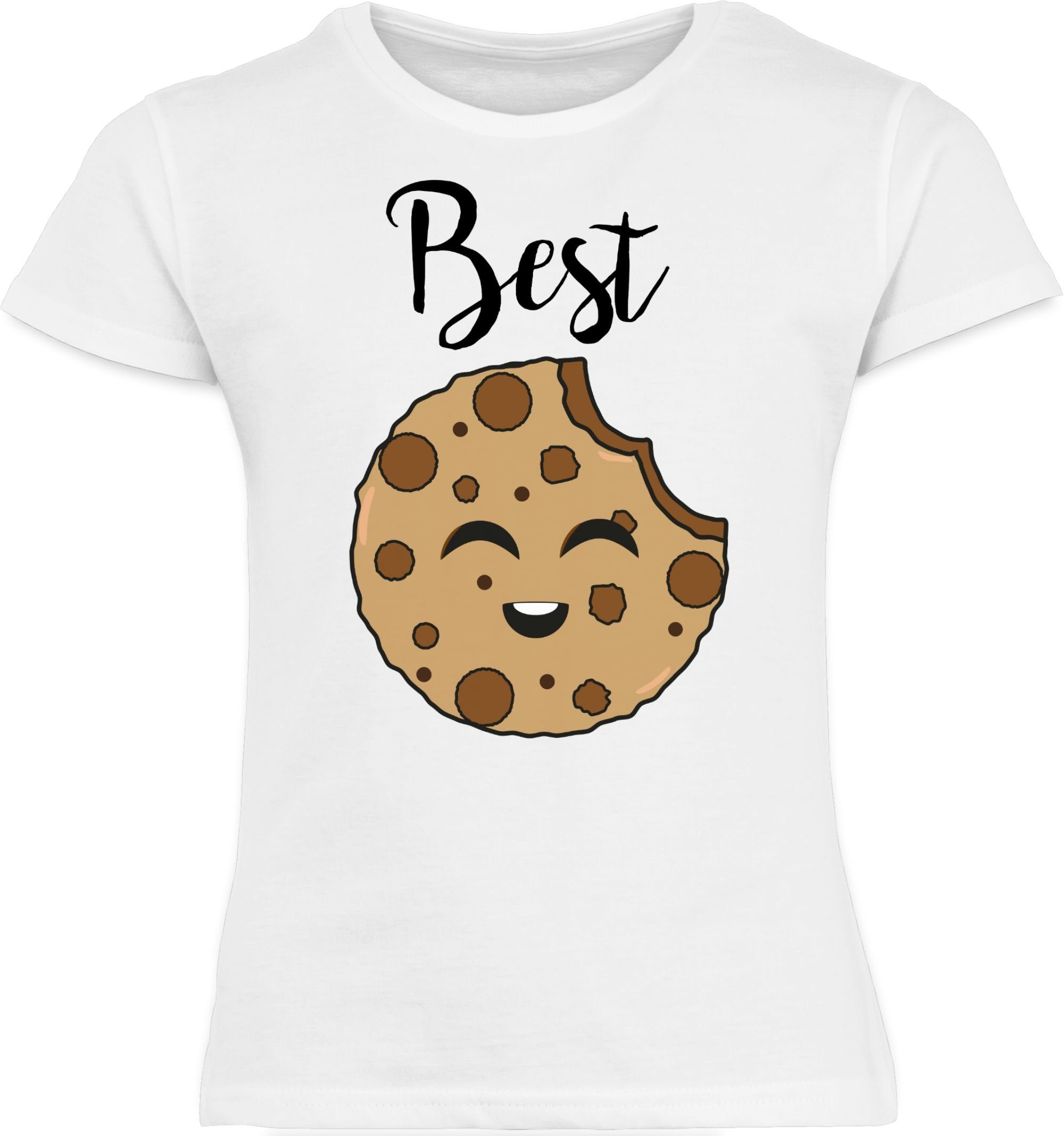 T-Shirt Cookies Friends Shirtracer 1 Familie - Best Partner-Look Weiß Best Kind