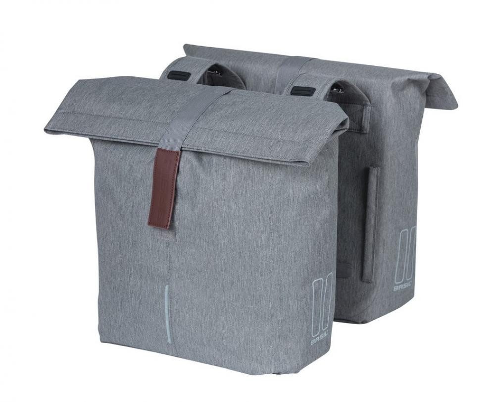 Basil Fahrradtasche Basil Doppelpacktasche City grey melee 30x18x49cm