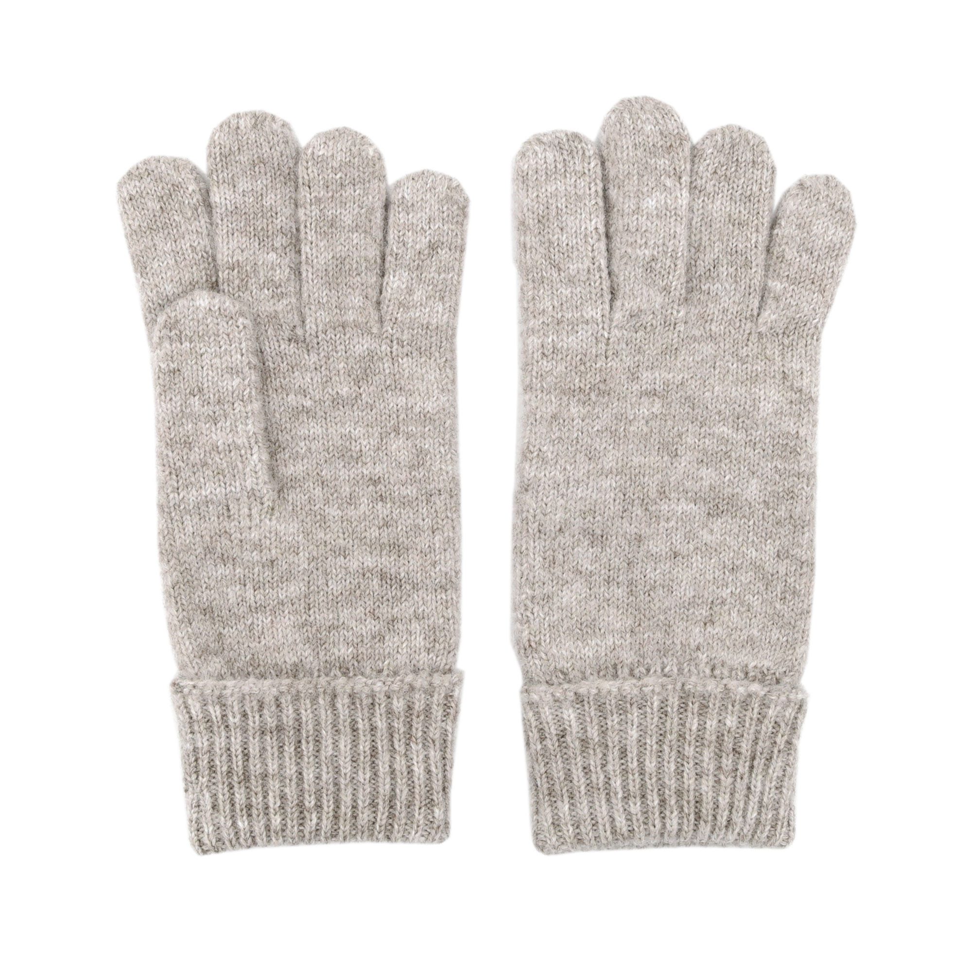 MAXIMO Strickhandschuhe Fingerhandschuhe, extra lange Strickbündchen, unifarben