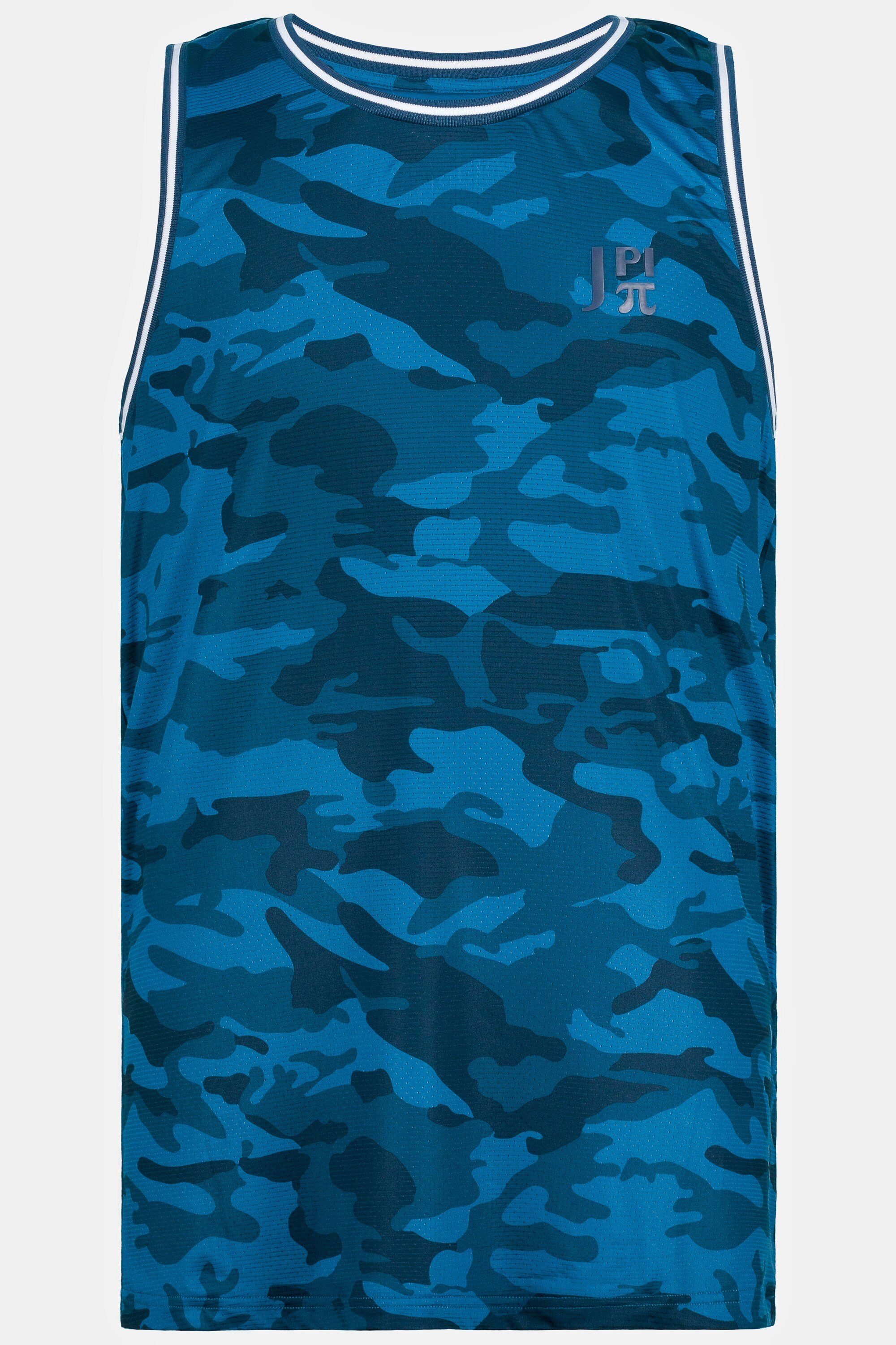 T-Shirt mittelblau JP1880 Camouflage Tanktop