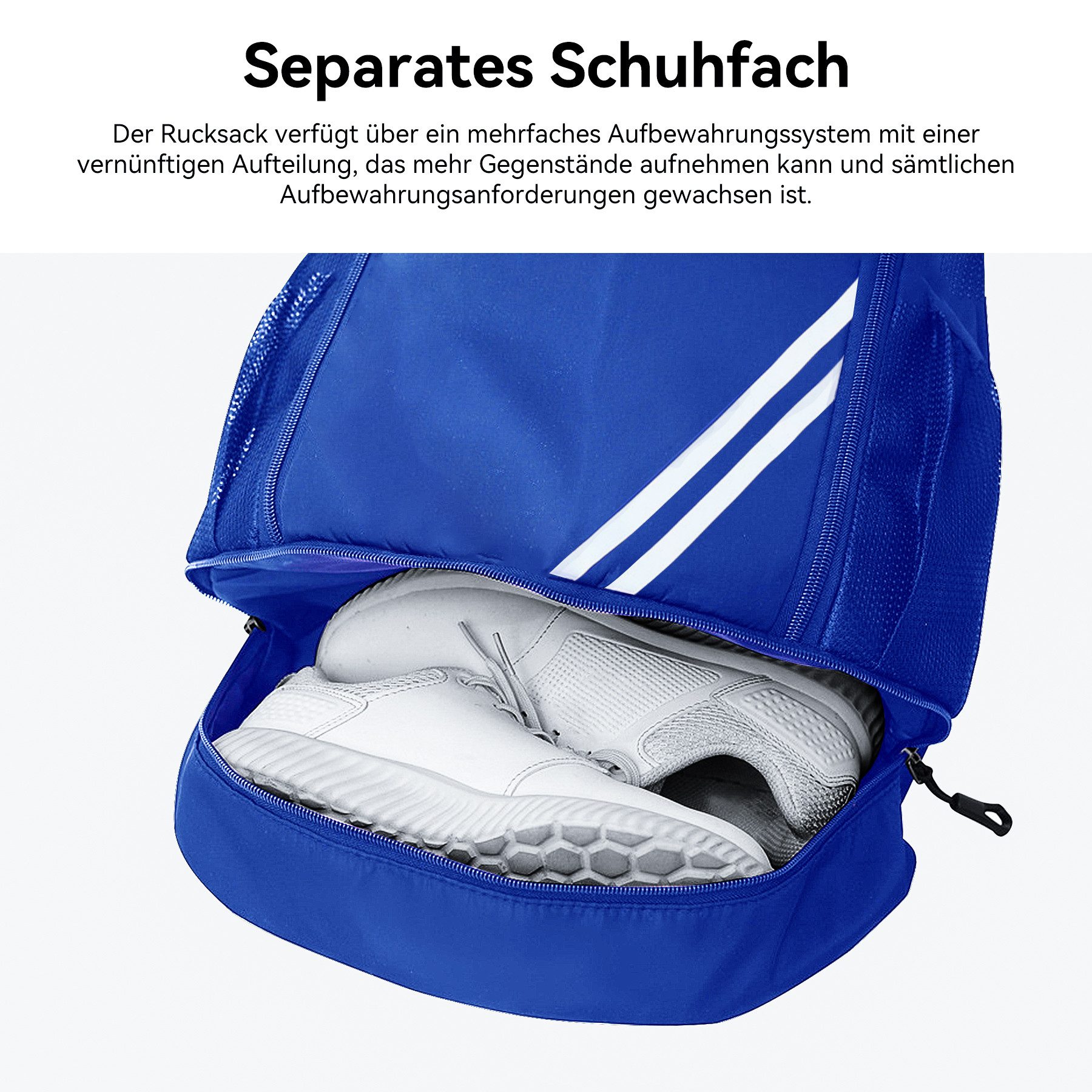Keyura Freizeittasche Turnbeutel Freizeittasche Sportbeutel Große Kapazität Fußball Tasche (Ideal für Damen, Herren, Junioren, Fußball, große Kapazität, verstel – Bild 5 von 5