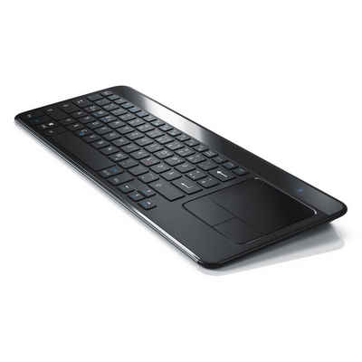 Aplic Wireless-Tastatur (Slim Bluetooth Tastatur mit Touchpad im edlen Design Multitouch Gestensteuerung)