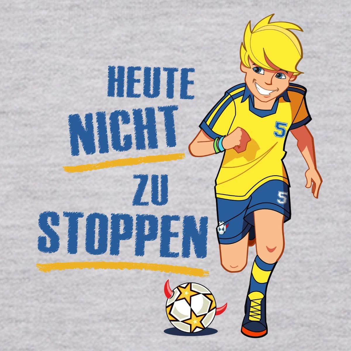 Spreadshirt Hoodie Teufelskicker Heute Nicht Zu Stoppen Kinder Hoodie (1-tlg)