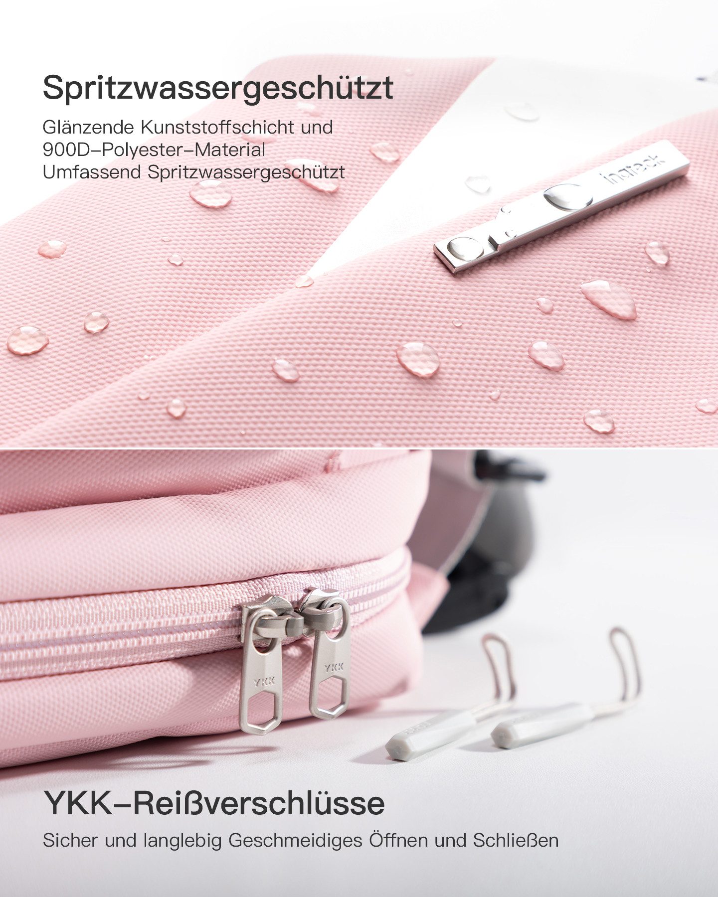 Inateck Umhängetasche Bauchtasche 4L, Stylische Sling Bag Herren Damen, Schultertasche, für Reise Schule Wandern, Wasserdicht