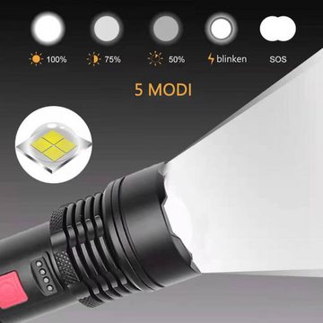GelldG LED Taschenlampe LED Taschenlampe, Super hell Taschenlampe, Taschenlampe USB Aufladbar