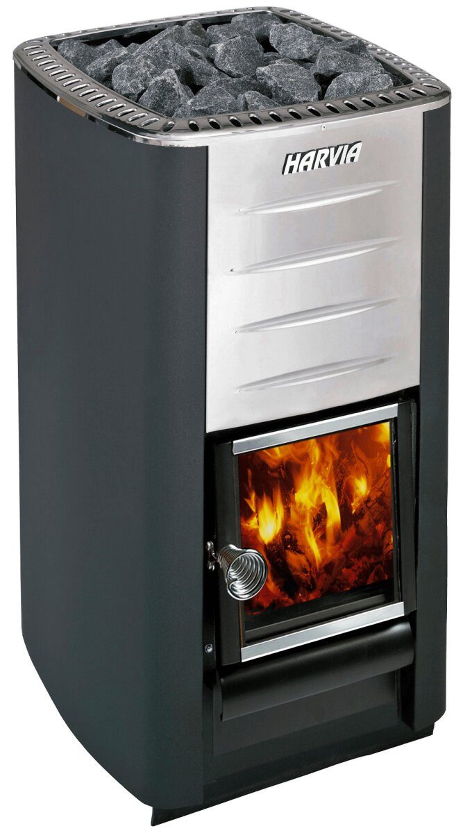 HARVIA Saunaofen Holz-Saunaofen M3 16,5 kW, 16,5 kW, Manuelle Steuerung, Holzbefeuerung; Gleichmäßige Wärmeverteilung; Aufgussbetrieb