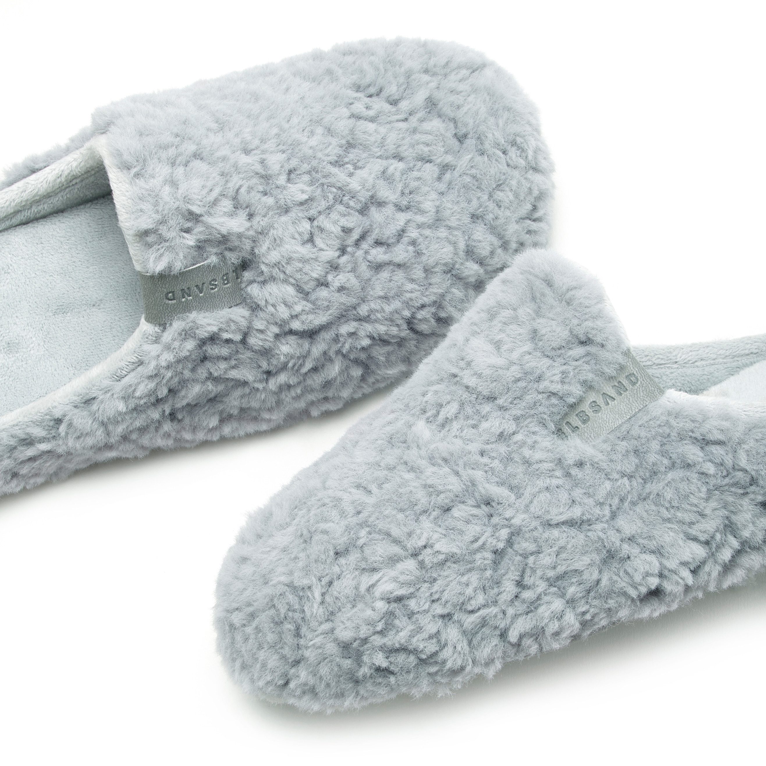 Elbsand Hausschuh, Pantoffel, Mule Pantolette mit kuscheligem Fellimitat