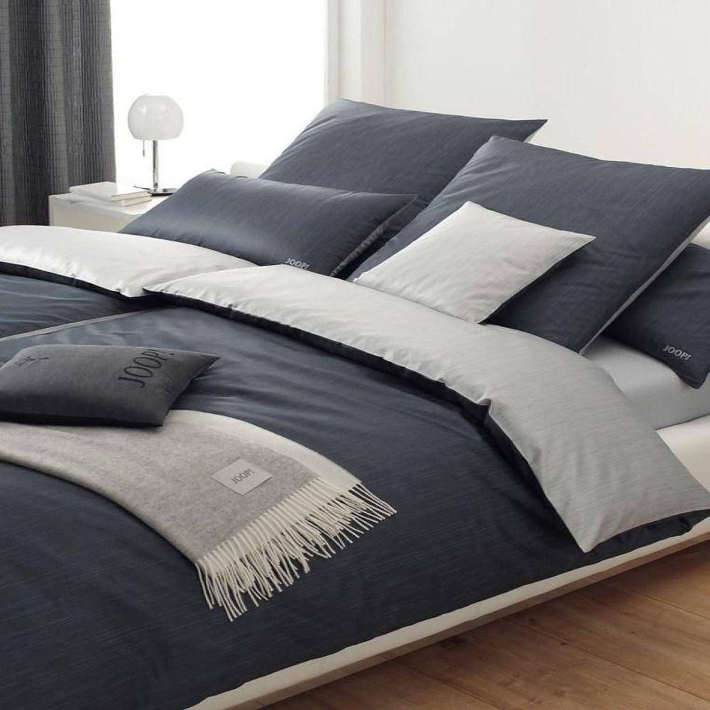 JOOP! Bettwäsche Bettwäsche Plaza Plain Honan Grau 9 135 x 200 cm, Mako Sat günstig online kaufen