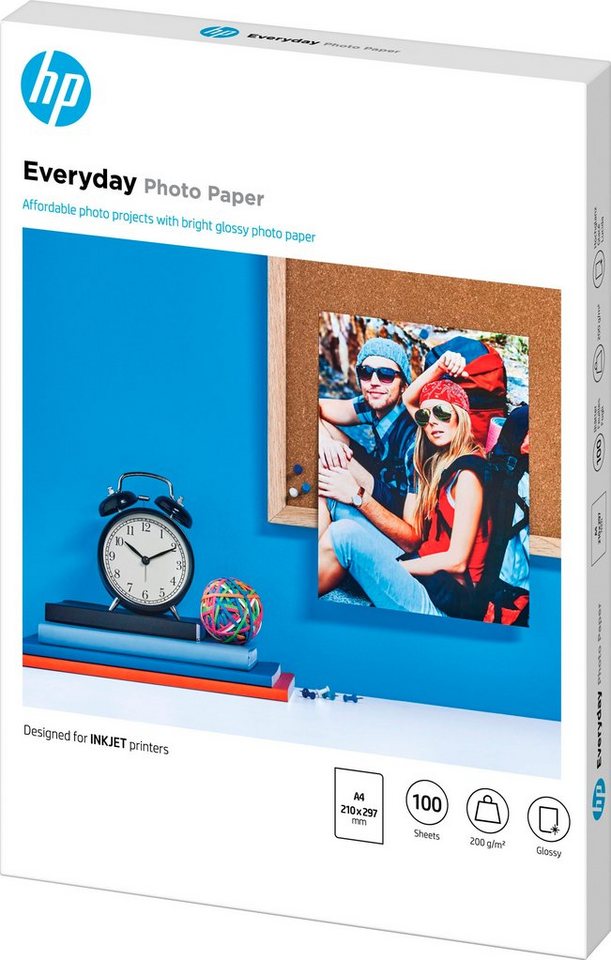 Thumbnail - HP Fotopapier Everyday glänzend - A4 (210 x 297 mm) - 100 Blatt
