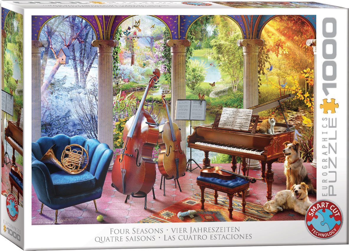 Puzzle 1000 Teile Puzzle - Vier Jahreszeiten, Puzzleteile