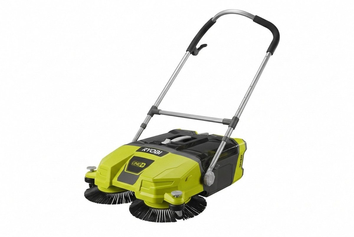 RYOBI Anbau-Kehrmaschine Ryobi 18V Akku-Kehrmaschine 53cm Arbeitsbreite 17L Behälter ohne Akku