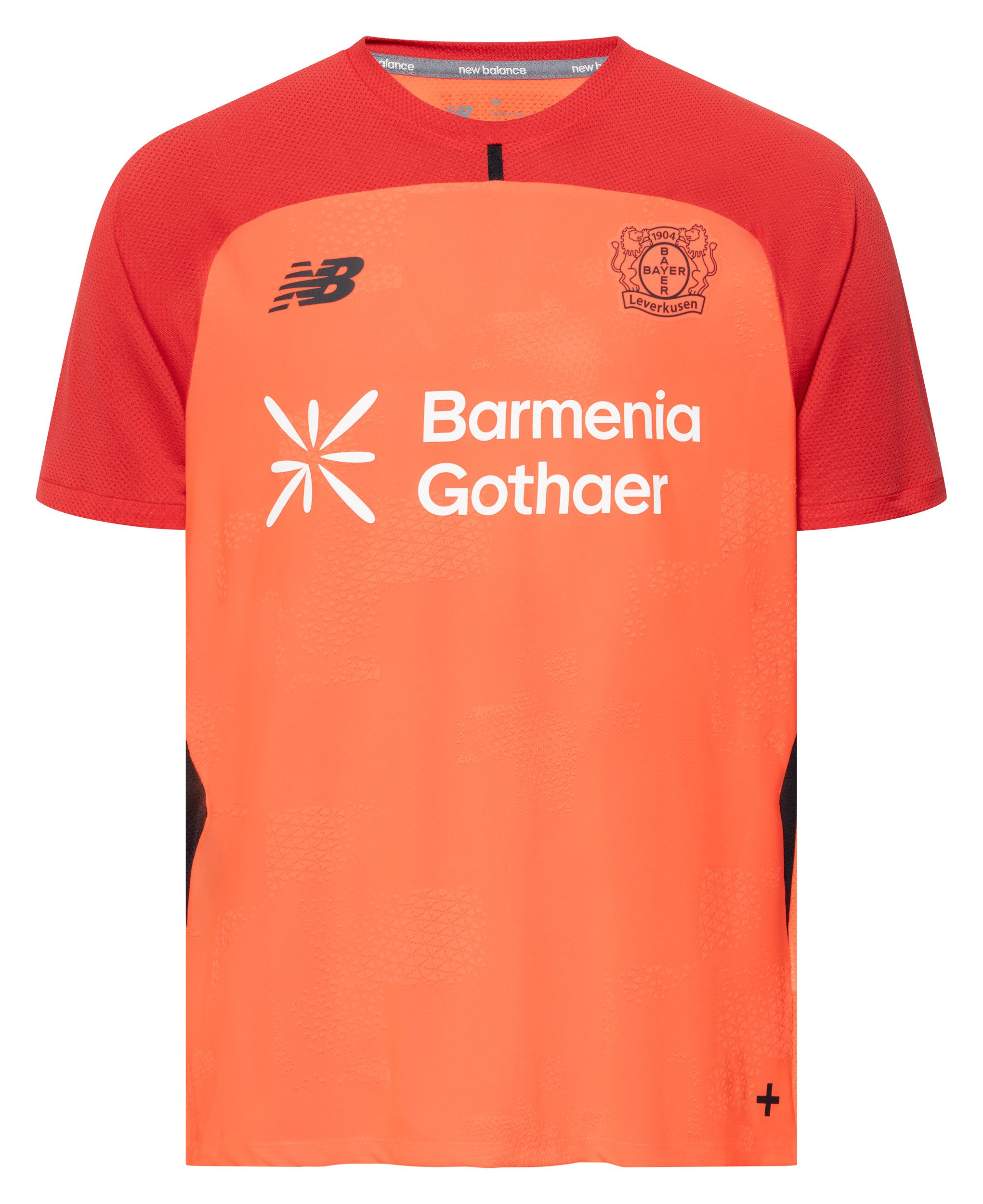 New Balance T-Shirt Bayer 04 26/27 Football Jersey Kurzarm-Design, aus Polyester, mit Rundhalsausschnitt