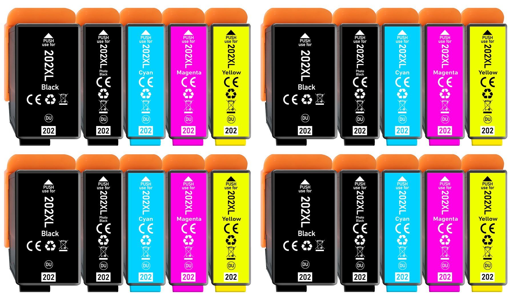 20er Multipack für Epson 202XL Tintenpatronen Set Tintenpatrone