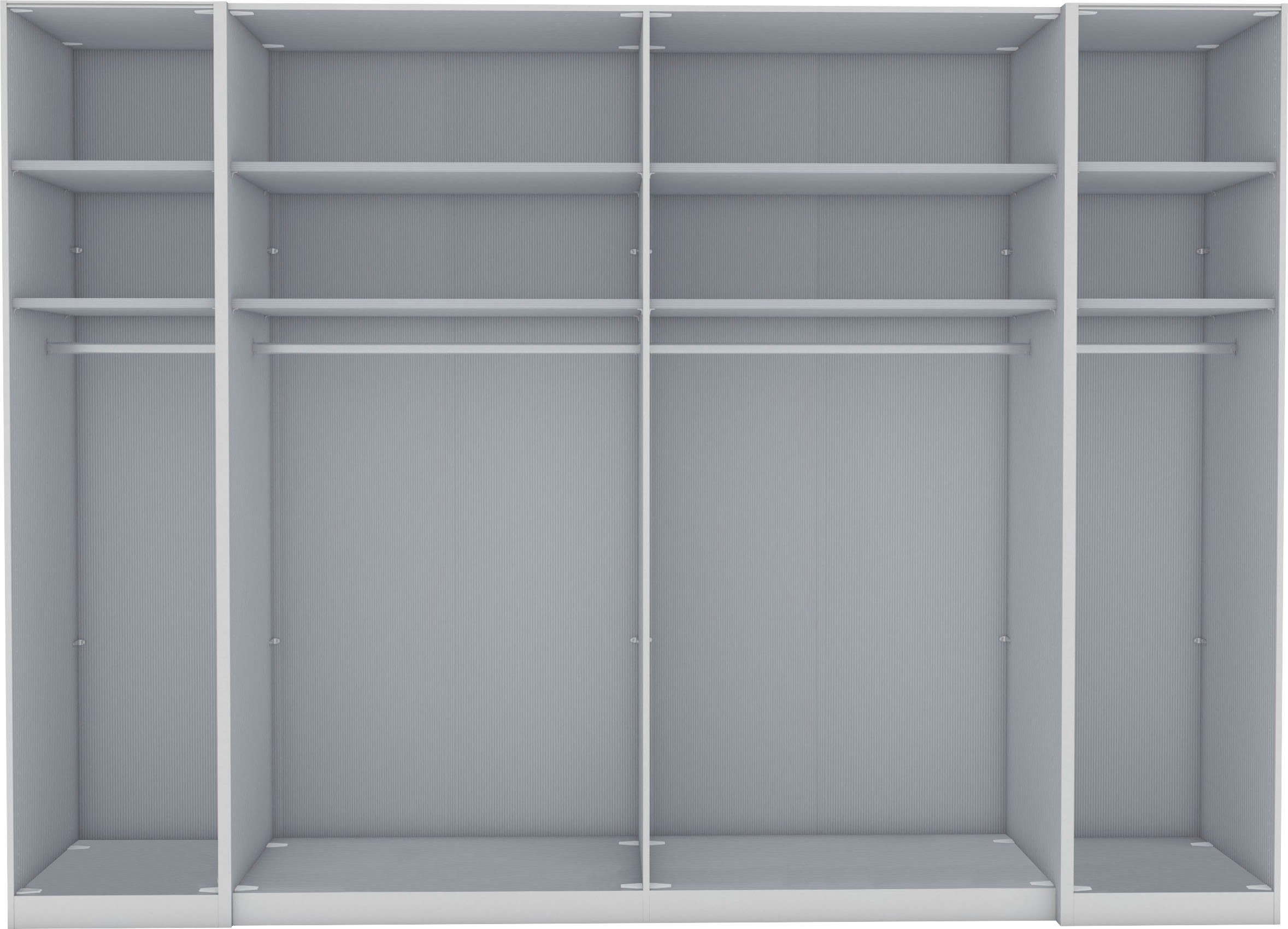 WIEMANN Dreh-/Schwebetürenschrank Nizza mit Glasfront und Spiegel