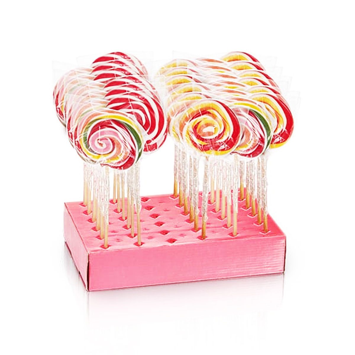 NAWARRA Süßigkeit, Nawarra Spiral Lutscher in farbige bunter Schnecken Form 80g