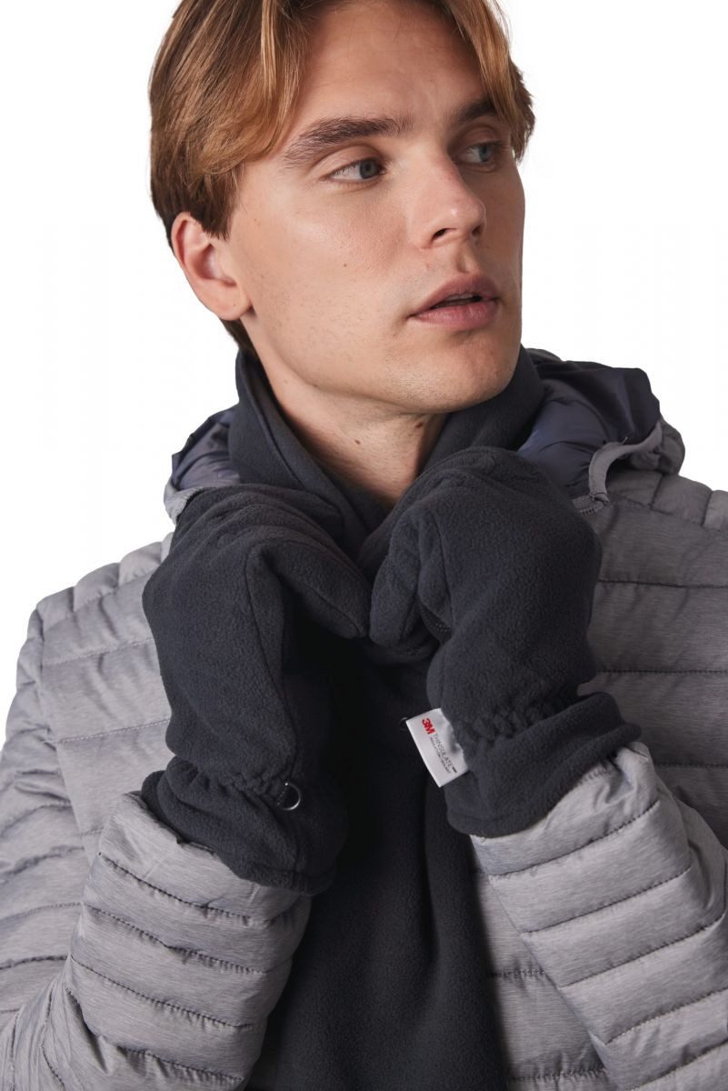 K-UP Winter-Arbeitshandschuhe Recycelte Handschuh aus Mikrofleece und Thinsulate