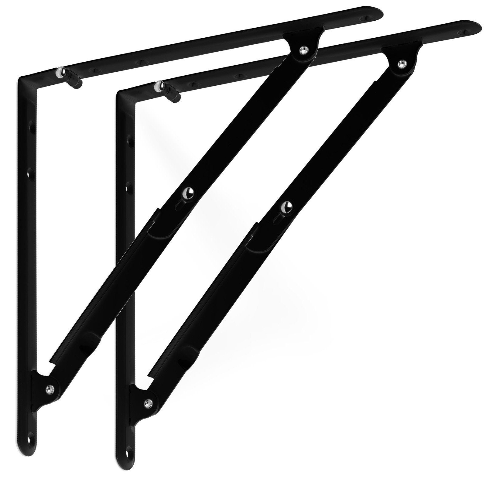 SO-TECH® Wandregalhalter Klappkonsole weiß oder schwarz mit Arretierung, 2- günstig online kaufen