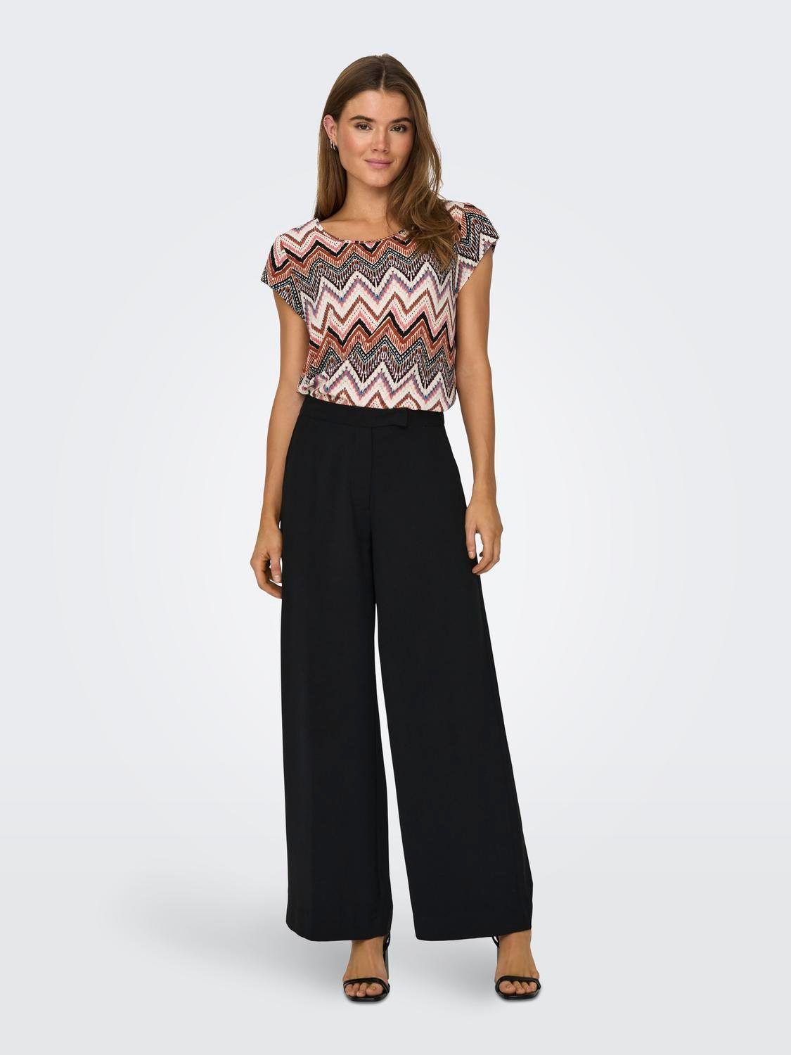 ONLY Shirtbluse ONLVIC S/S AOP TOP NOOS PTM mit Allover Druck